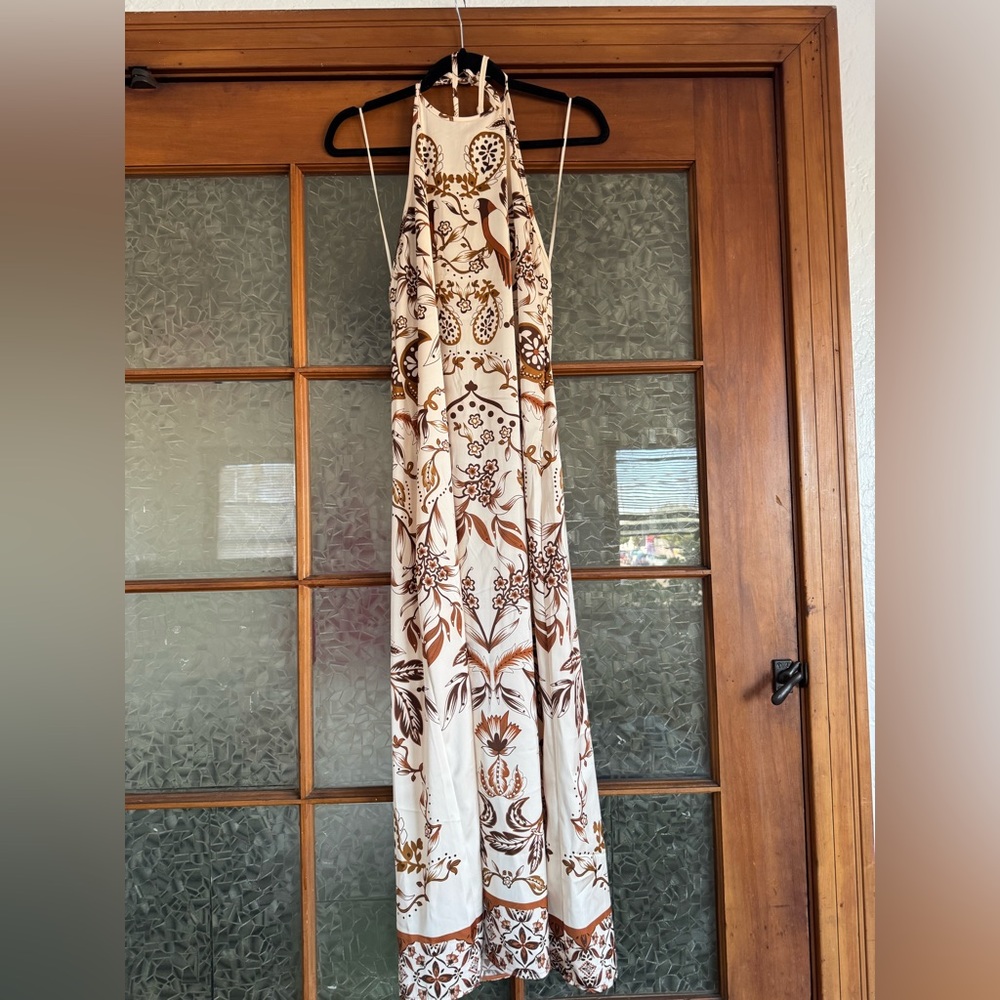 House of Harlow Paisley Halter Dress